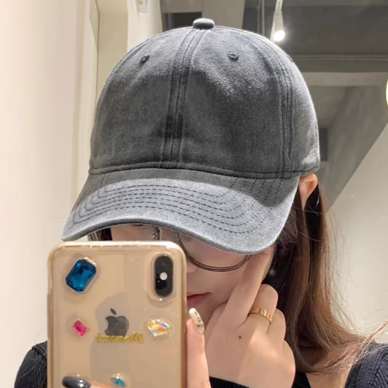 Baseball Denim Cap Washed