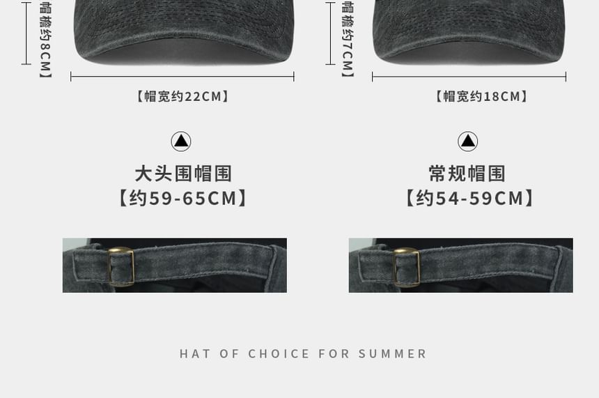 Baseball Denim Cap Washed