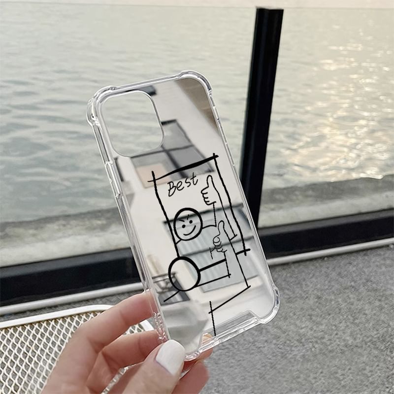 Mirrored Phone Case Cartoon