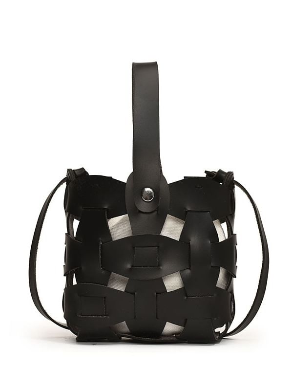 Cutout Faux Bag Leather Crossbody