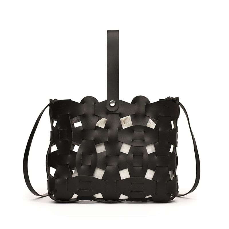 Cutout Faux Bag Leather Crossbody
