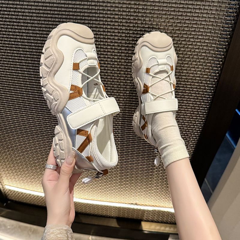 Strap Adhesive Platform Sneakers