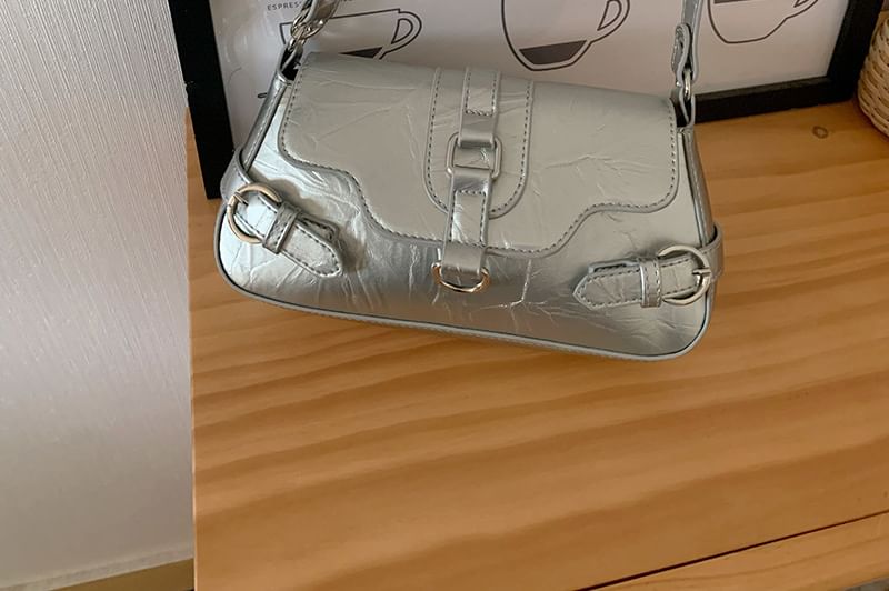 Shoulder Flap Buckled Bag