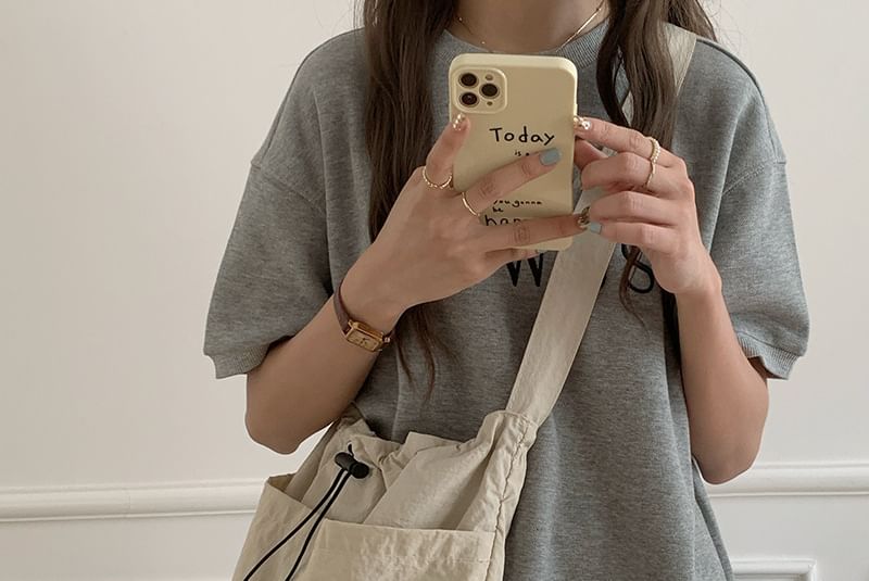 Plain Tote Nylon Drawstring Bag