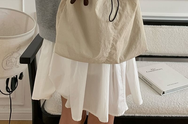 Plain Tote Nylon Drawstring Bag