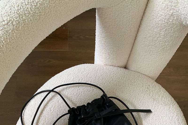 Drawstring Bag Bow Crossbody