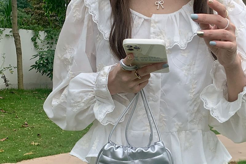 Drawstring Bag Bow Crossbody