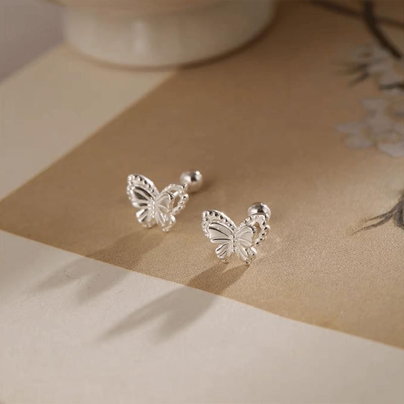 Butterfly Alloy Stud Earring