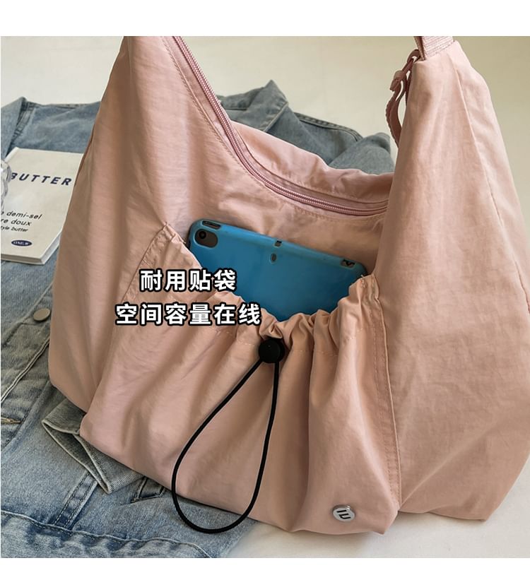 Textile Plain Crossbody Bag