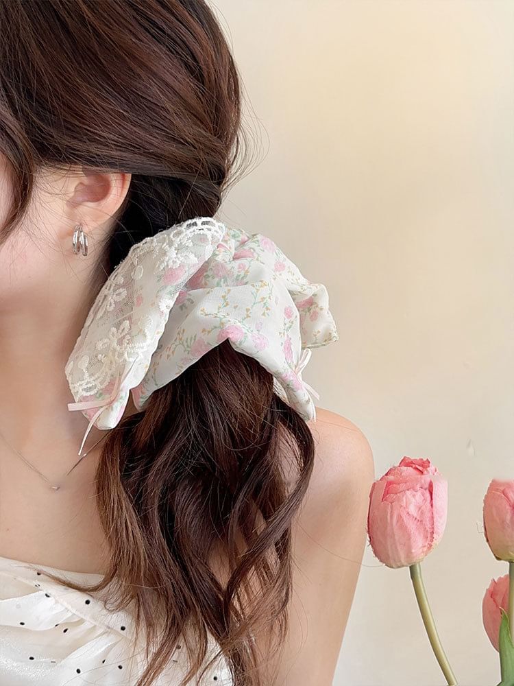 Floral Scrunchie