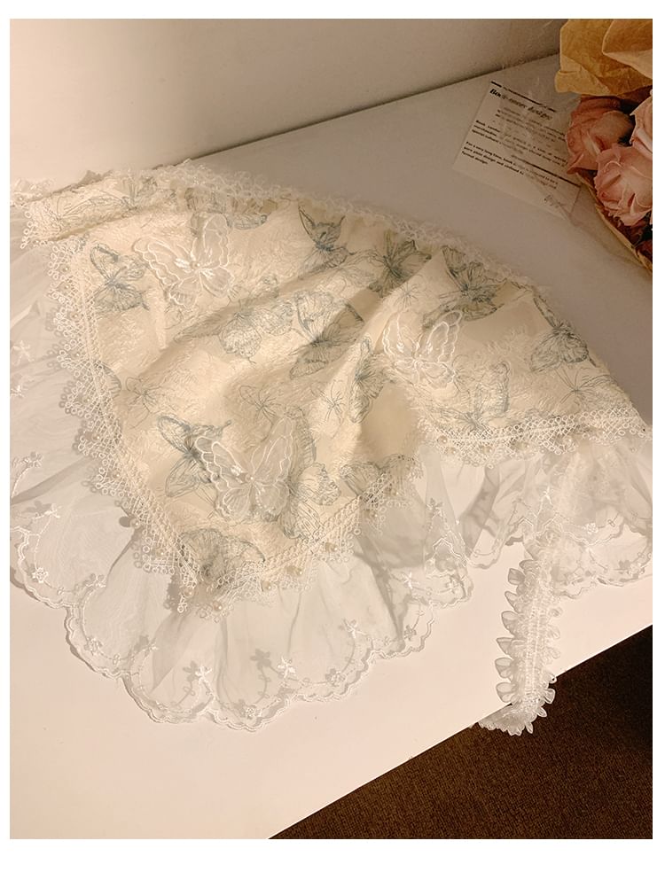 Designs) (Various Lace Trim Bandana Butterfly