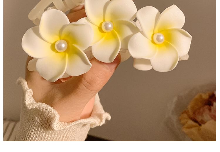 Hair Clip Floral Claw Tie (Various Clips Set Designs) / Fabric