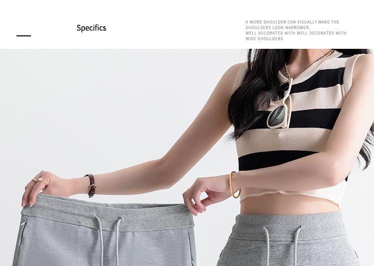 Plain Mini Skirt Waist Drawstring Pencil