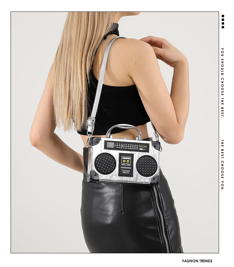 Bag Box Top Handle Radio Crossbody