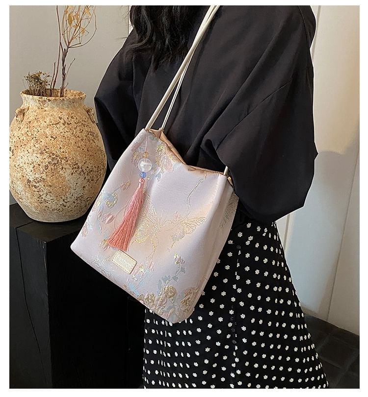 Bucket Butterfly Bag Jacquard