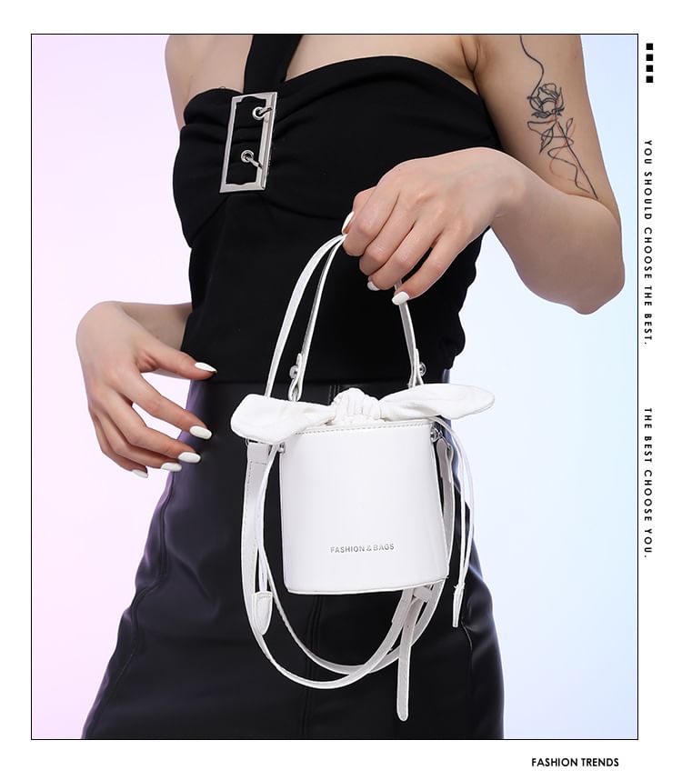 Bucket Faux Leather Bag
