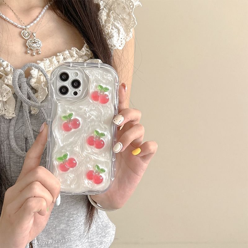 Heart Phone Mirrored / Cherry Case