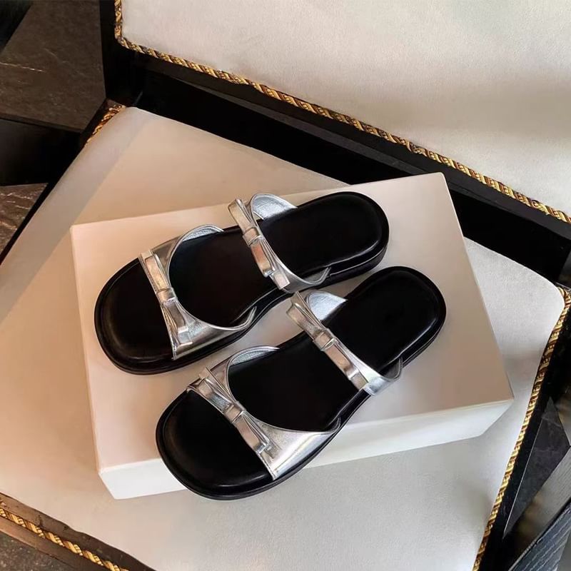 Sandals Slide Bow