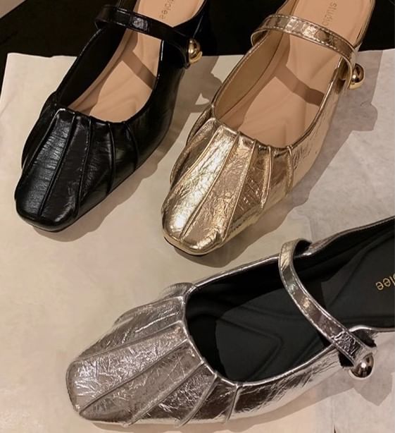 Square Mules Mary Shoes Jane / Toe