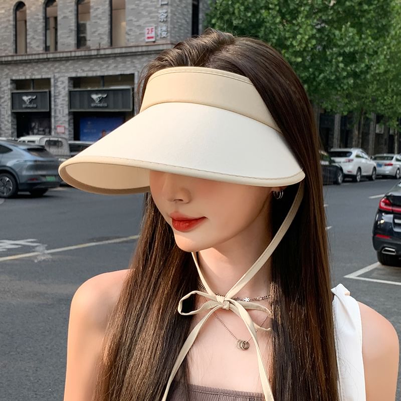 Sun Bow With Decoration Visor Hat
