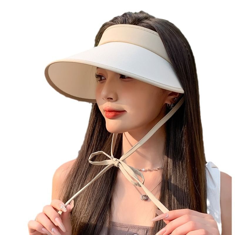 Sun Bow With Decoration Visor Hat