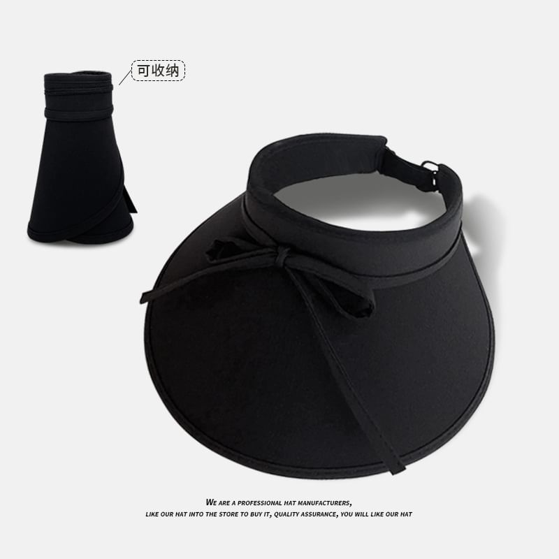 Sun Bow With Decoration Visor Hat