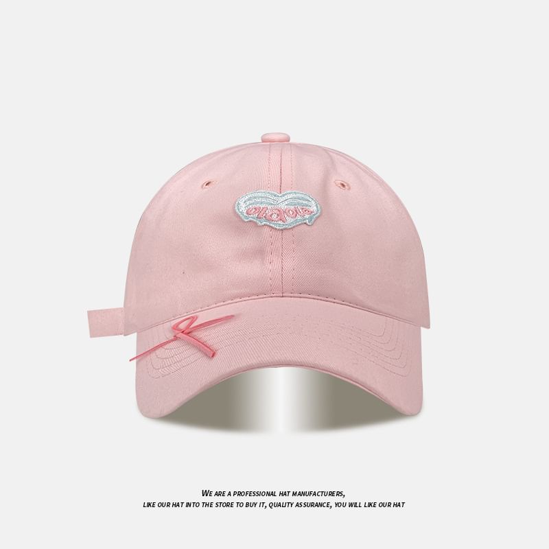 Applique (Various Designs) Ribbon Baseball Cap