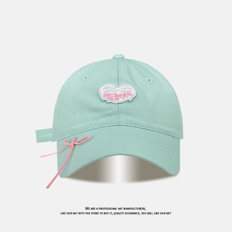 Applique (Various Designs) Ribbon Baseball Cap