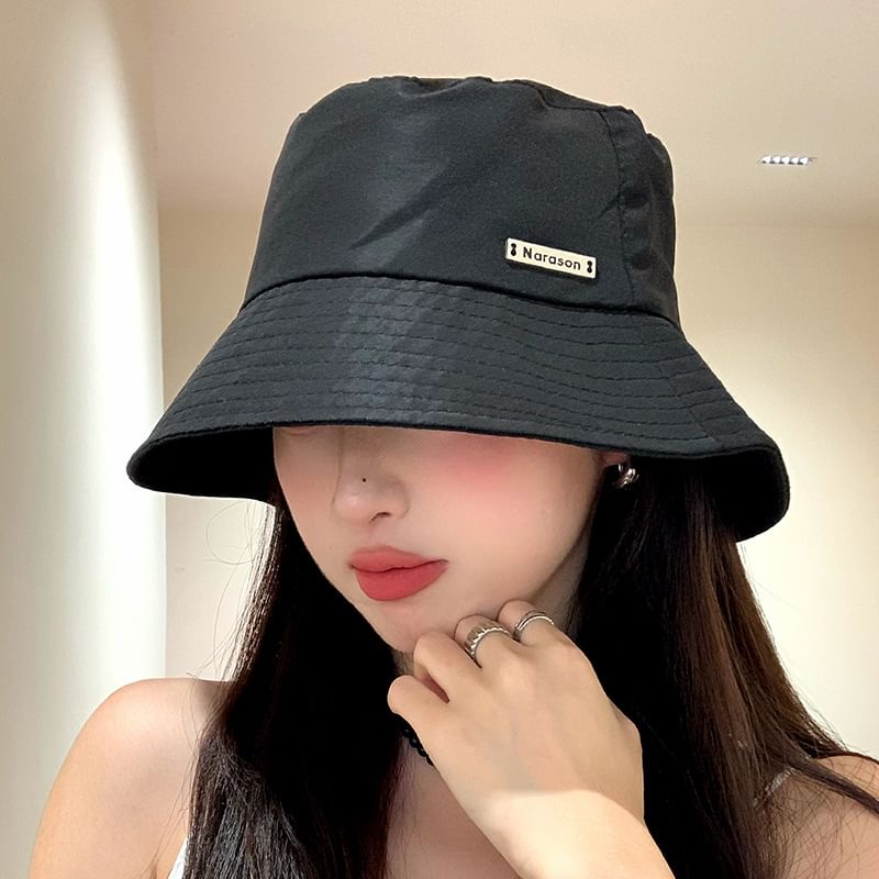 Metal Bucket Plate Hat
