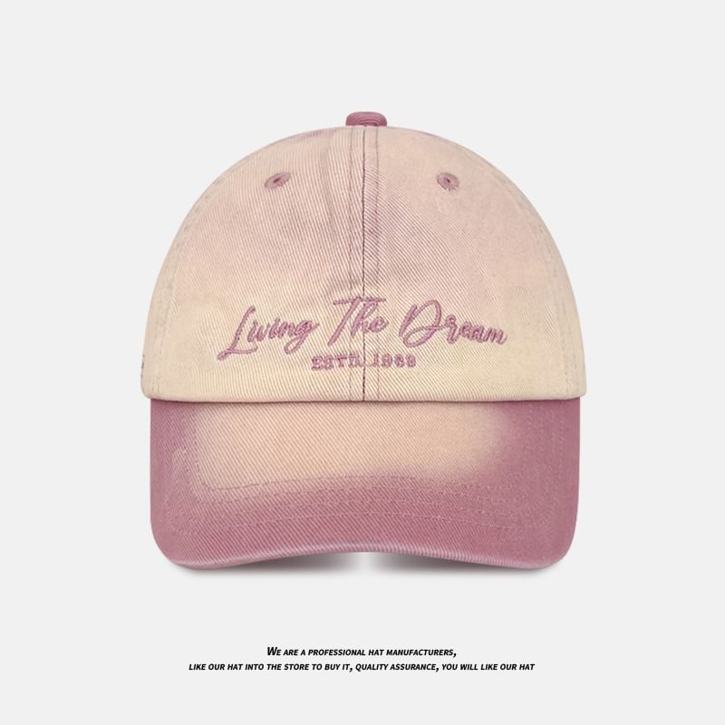 Embroidered Baseball Denim Cap Lettering