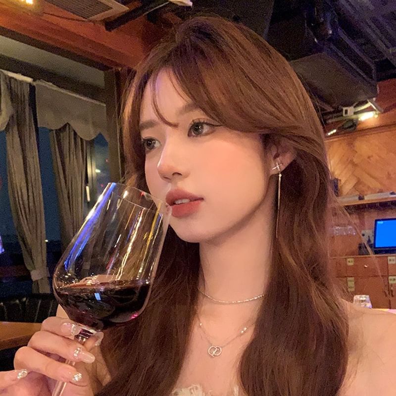 Earring Drop Star Rhinestone