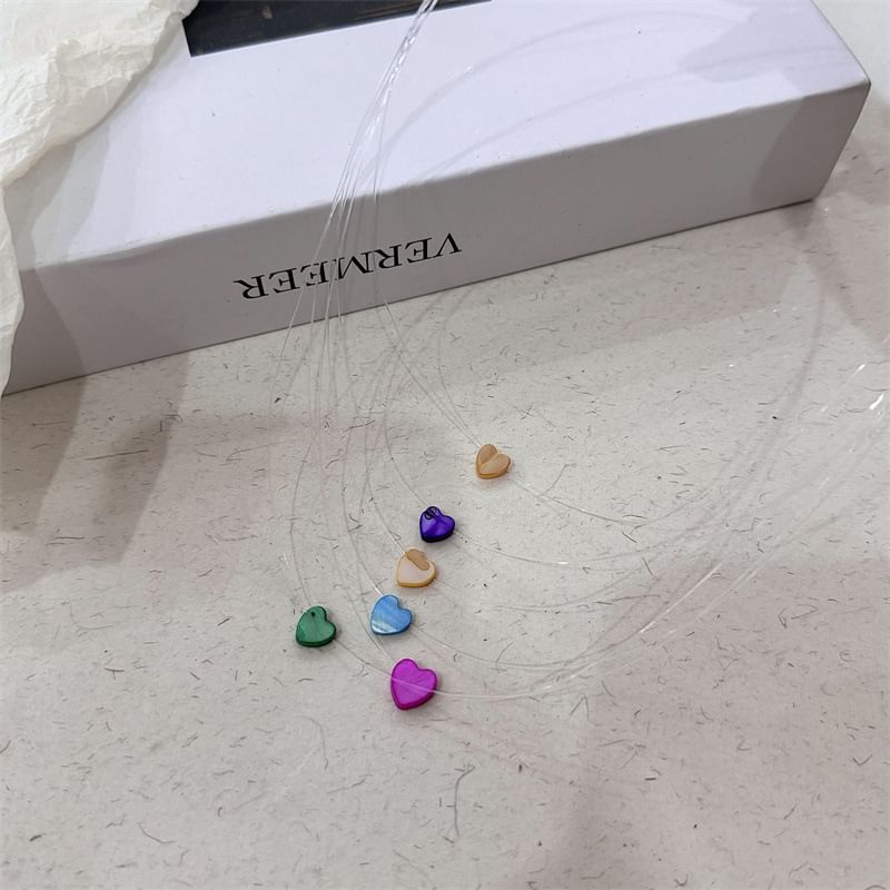 Layered Necklace Heart