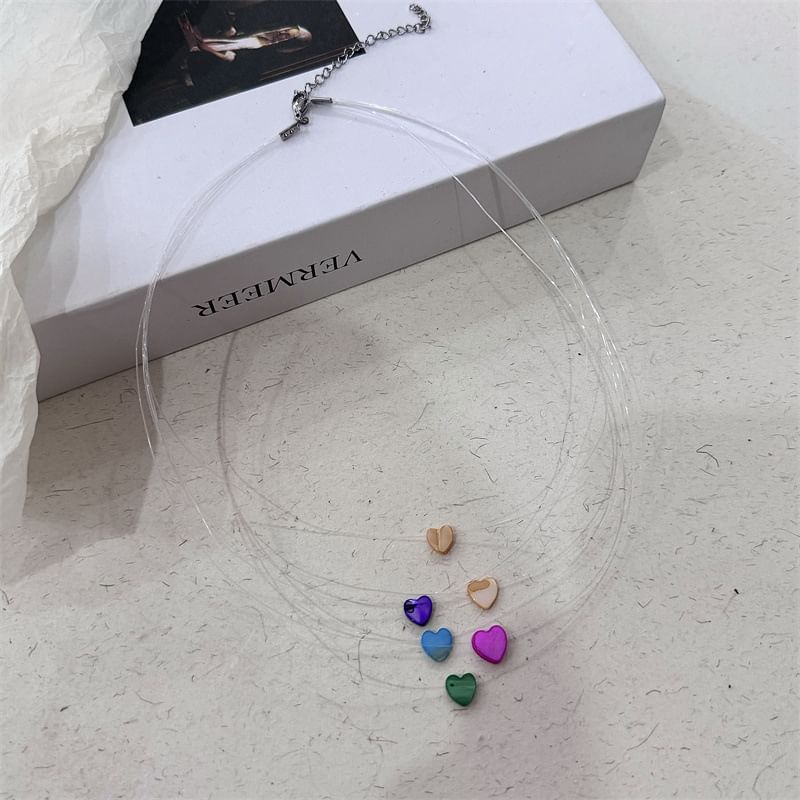 Layered Necklace Heart