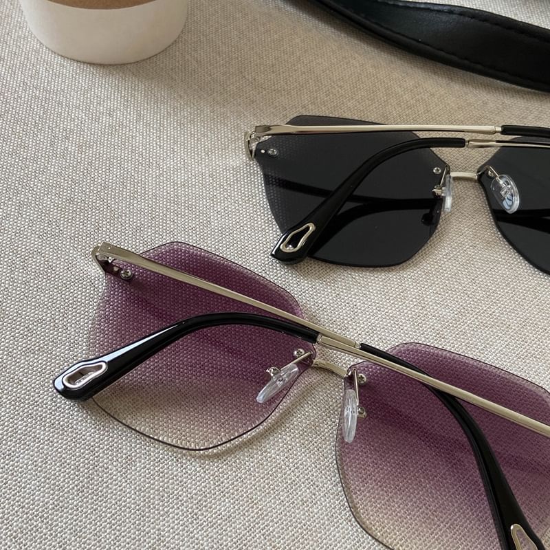 Oversized Geometric Sunglasses Frame