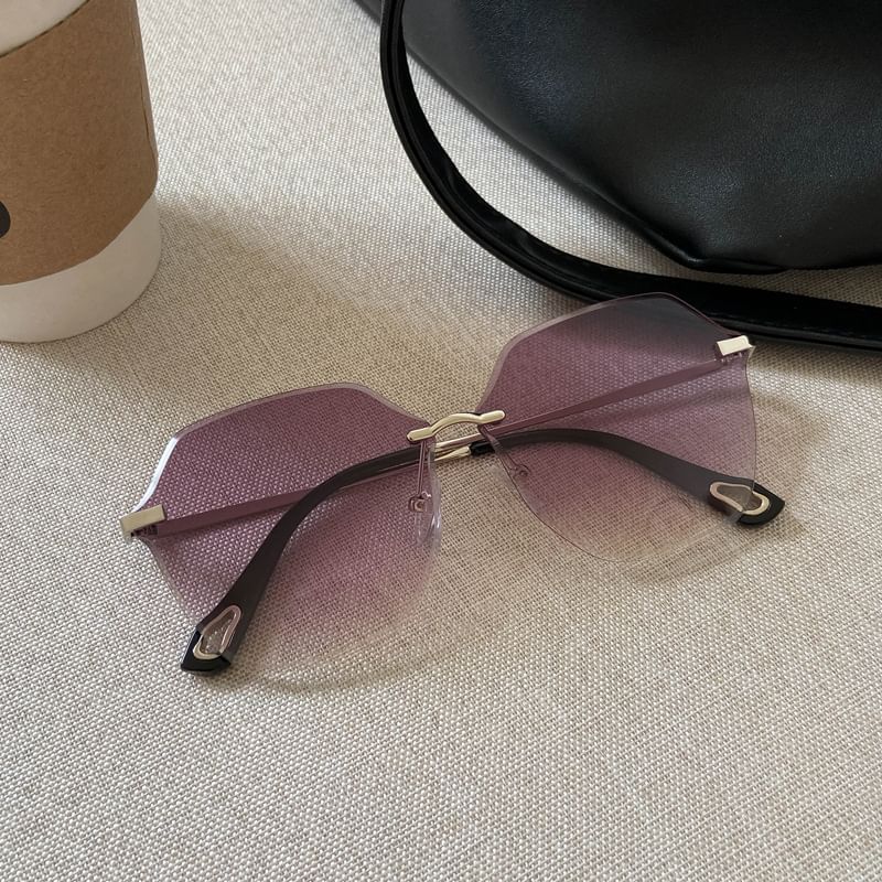 Oversized Geometric Sunglasses Frame