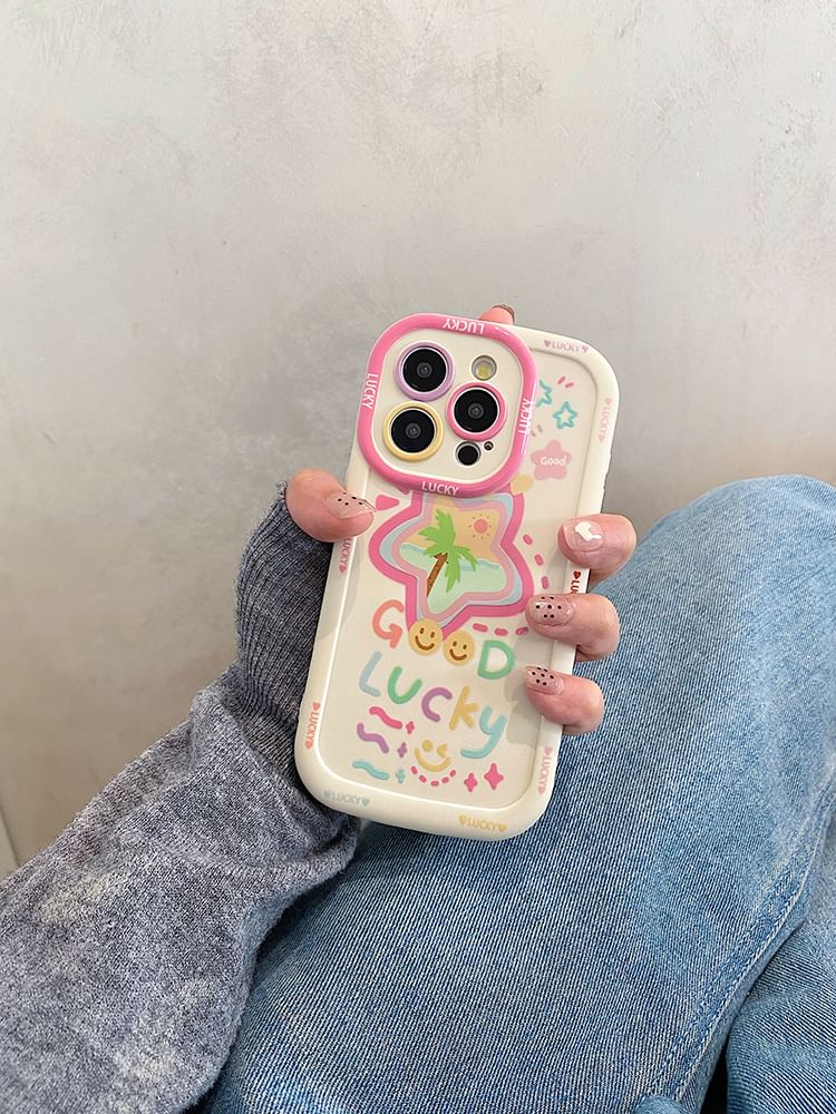 / Star Smiley Phone Case Set Strap