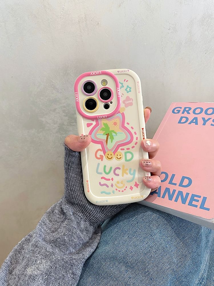 / Star Smiley Phone Case Set Strap