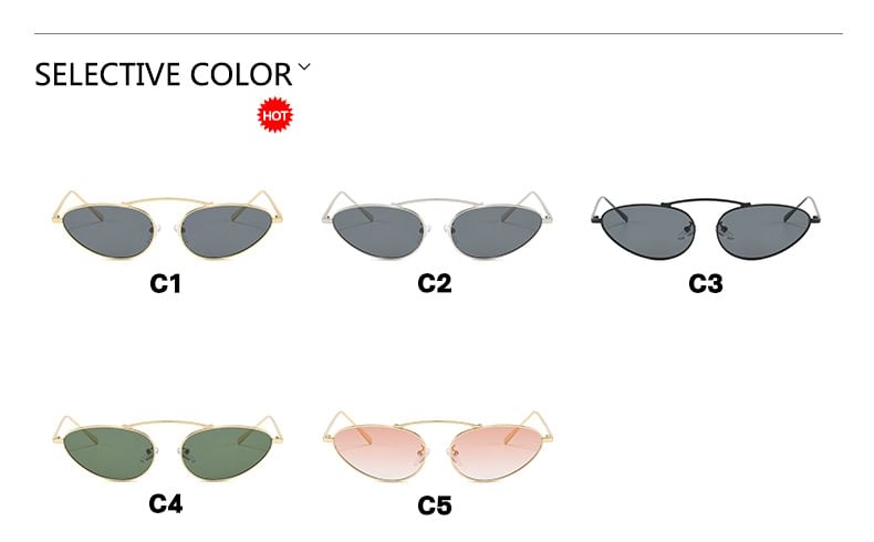 Eye Metal Frame Cat Sunglasses