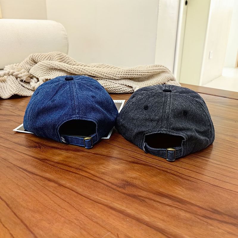 Cap Corduroy Embroidered Lettering