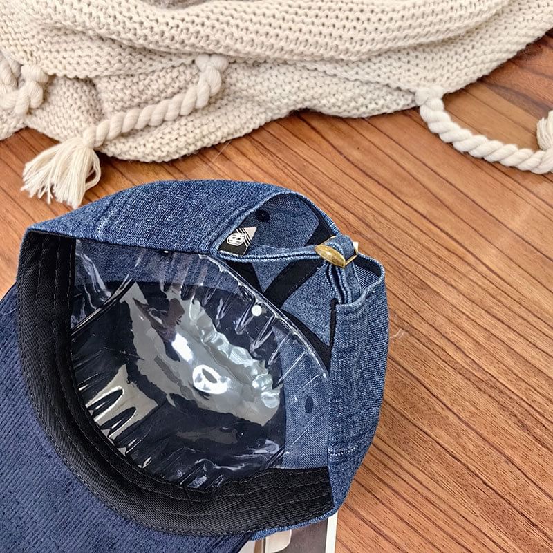 Cap Corduroy Embroidered Lettering