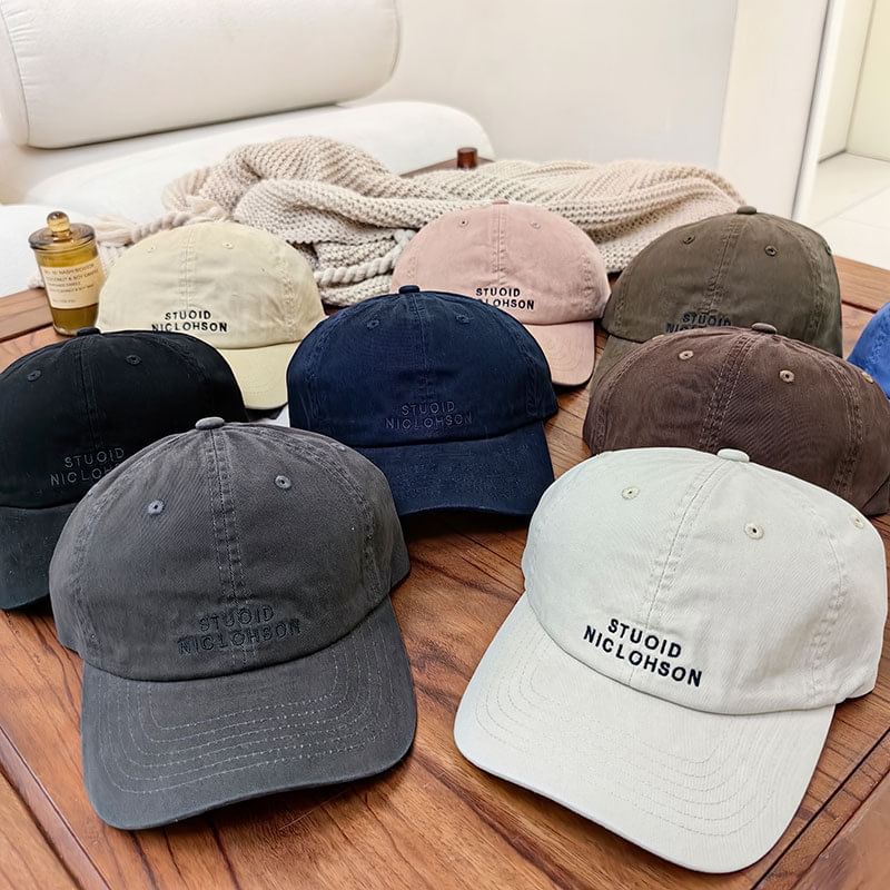 Baseball Cap Embroidered Lettering