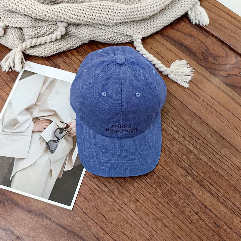 Baseball Cap Embroidered Lettering