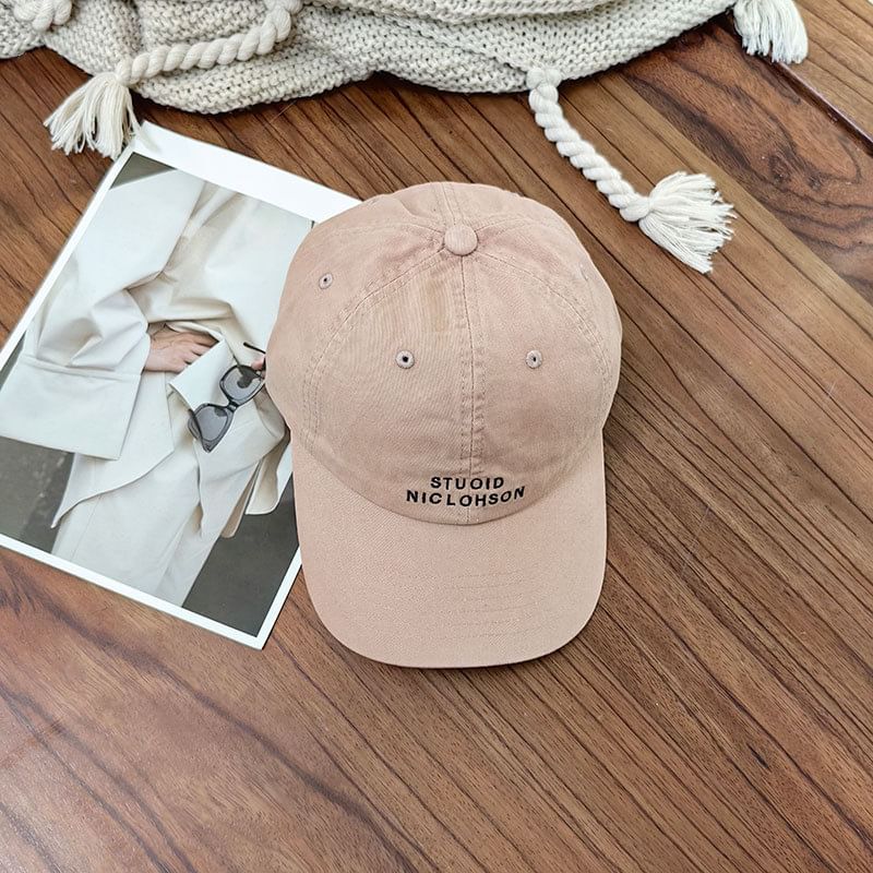 Baseball Cap Embroidered Lettering