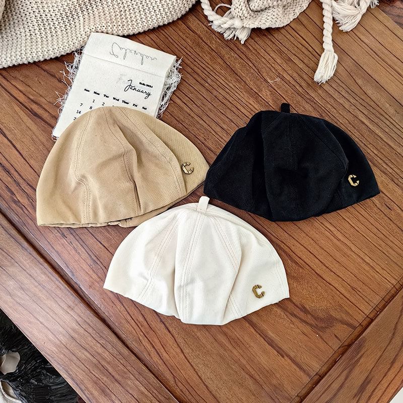 Hat Metal Lettering Beret