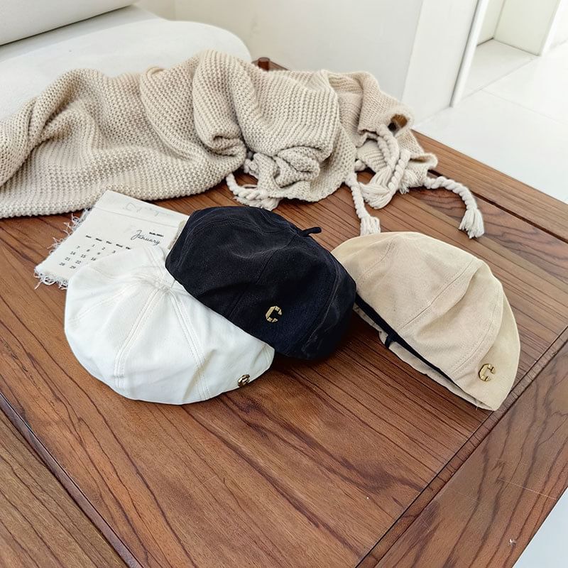 Hat Metal Lettering Beret