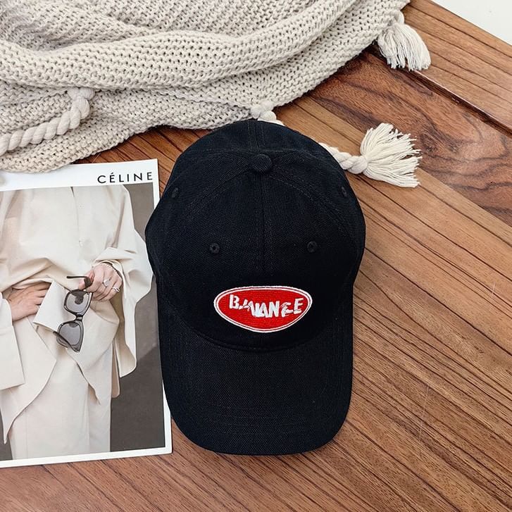 Lettering Applique Cap Baseball