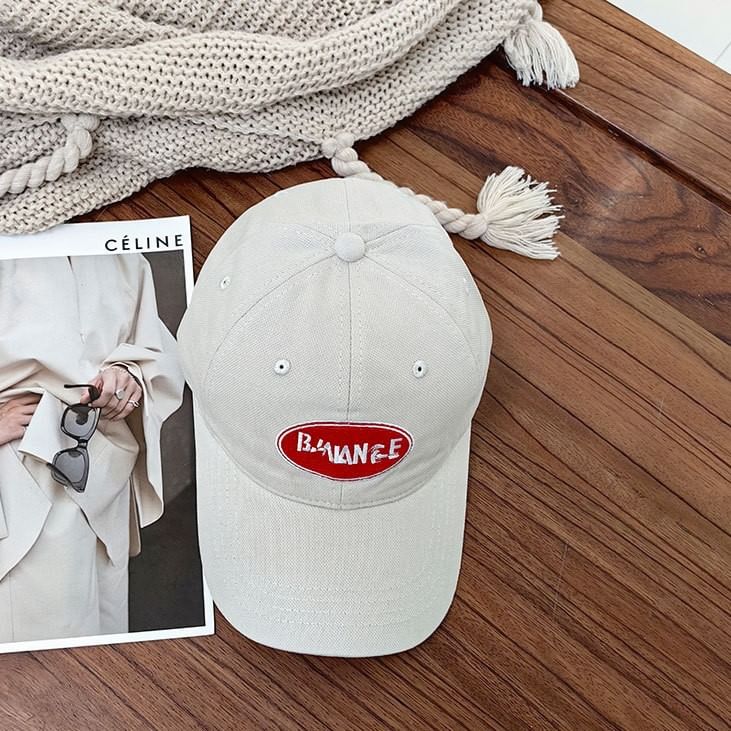 Lettering Applique Cap Baseball