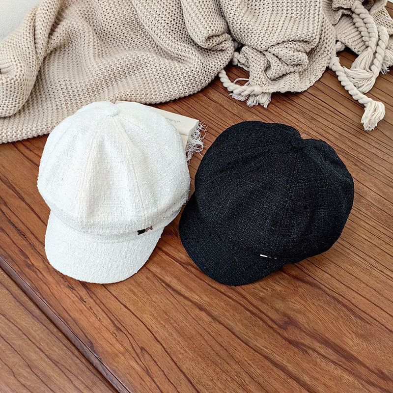Metal Newsboy Cap Lettering