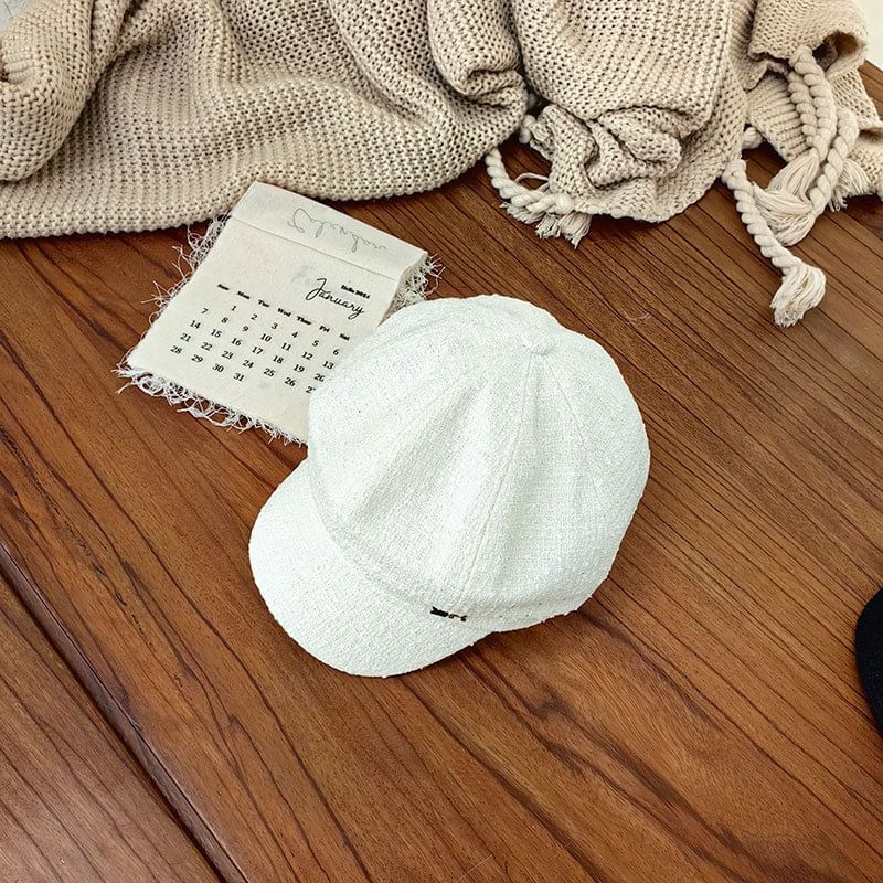 Metal Newsboy Cap Lettering