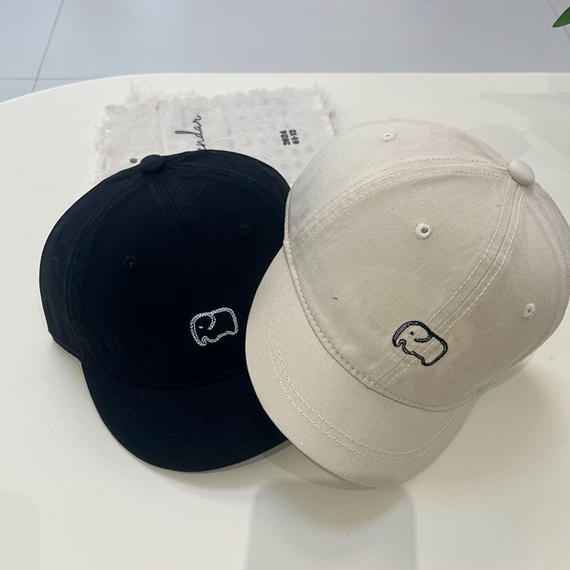 Cap Elephant Short Embroidered Brim